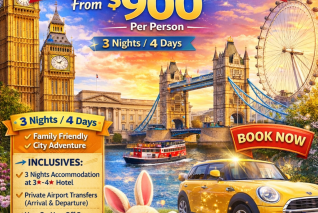 4-Day Unforgettable Easter Special London Highlights City Break 2026