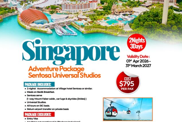 Singapore Adventure Package at Village Hotel Sentosa with Universal Studios and Sentosa Island